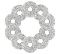 ANOMM 10pcs Chiffons de Nettoyage, Serpillières Tampon Réutilisable Lavable | Compatibles avec ECOVACS DEEBOT T30 Pro Omni/T30S PRO/T50/N30 PRO Omni/Xiaomi Mijia 1S Robot Aspirateur