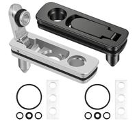 ANOMM 2pcs Accessoires pour Briquet Zippo, Joint de Réservoir Intérieur avec Tampon en Feutre de Coton Économe en Carburant, Accessoires Anti-Évaporation et Anti-Fuite de Carburant (Noir + Argent)