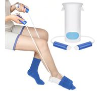 ANOMM Enfile-Chaussettes, Aide aux Chaussettes pour homme femme, Chaussette Aide avec Poignée en Mousse pour Personnes Ágées Femmes Enceintes, et personnes à mobilité réduite