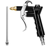 ANOMM Pistolet à air comprimé, Soufflette à air comprimé avec 1/4"BSP German à connexion raccord rapide, Pistolet de Nettoyage Avec RéGlable En Laiton