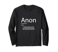 Anon Definition Anonymous Group Hacking Gear pour Anons Manche Longue