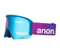 Anon - Nesa Pink Denim Perceive Variable Blue + Perceive Cloudy Burst - Masque de Ski