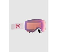 Anon Wm1 Mfi®+spare Lens Woman Ski Goggles Blanc,Rose Perceive Cloudy Pink/CAT1+Perceive Variable Blue/CAT2 Femme