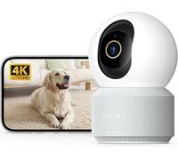 Anona 4K(8MP) Caméra Surveillance WiFi Intérieur, 360° Suivi Auto, Sécurité Bébé/Chien/Animaux avec App, WiFi 6 Bi-Bande 2,4/5GHz, Détection IA Humaine/Pleurs, Mode Privé, Audio 2-Voies, Lot de 1