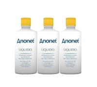 Anonet Substitut de savon liquide pour hygiène intime, apaisant et adoucissant, soulage les démangeaisons et les brûlures, convient également aux peaux sensibles, fabriqué en Italie (3 paquets de 150