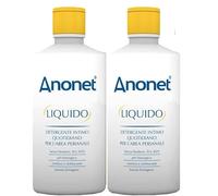 Anonet Substitut de savon liquide pour hygiène intime, apaisant et adoucissant, soulage les démangeaisons et les brûlures, convient également aux peaux sensibles, fabriqué en Italie (2 paquets de 150