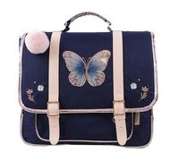 ANONYM Cartable Glitter Butterfly 38 cm 2 compartiments bleu marine