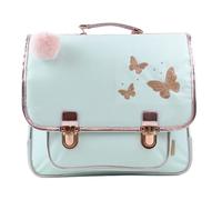 ANONYM Cartable Papillons 38 cm 2 compartiments vert pastel