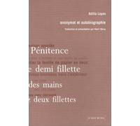 Anonymat Et Autobiographie