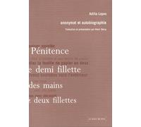 Anonymat et autobiographie