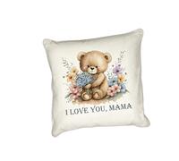 Anonymous Gifting Adorable coussin imprimé Mama pour la fête des mères avec un message simple « I love you ». Mugs assortis disponibles