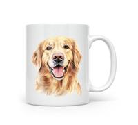 Anonymous Gifting Golden Retriever Mug imprimé à la main Motif chien