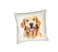 Anonymous Gifting Golden Rretriever Housse de coussin Motif chien aquarelle Idéal pour les amoureux des chiens