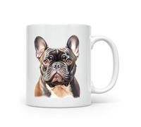 Anonymous Gifting Mug bouledogue français - Frenchie - Chien imprimé à la main - Belle tasse imprimée brillante