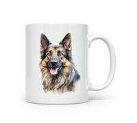 Anonymous Gifting Mug imprimé à la main Berger allemand GSD - Belle tasse imprimée brillante