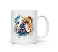 Anonymous Gifting Mug imprimé aquarelle bouledogue anglais - Belle tasse imprimée brillante