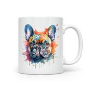 Anonymous Gifting Mug imprimé aquarelle bouledogue français - Belle tasse imprimée brillante