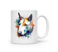 Anonymous Gifting Mug imprimé chien aquarelle - Belle tasse imprimée brillante - Bull Terrier