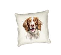 Anonymous Gifting Springer Spaniel Housse de coussin Motif chien aquarelle Idéal pour les amoureux des chiens