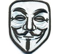 Anonymous Maske Hacker KostÃƒ¼m Uniform Anarchist Demo Rocker AufnÃƒ¤her Patch by Patchking