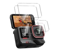 Anoowkoa 2+2+2 Pièces Verre Trempé pour Insta360 Ace Pro 2 Transparent Film Protection Écran avec Caméra Arrière Protecteur sans Bulles