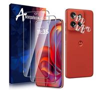 Anoowkoa 2+2 Pièces Verre Trempé Motorola Moto Edge 60 Neo/Moto Edge 50 Neo Transparent Film Protection Écran avec Caméra Arrière Protecteur sans Bulles