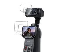Anoowkoa 2+2 Pièces Verre Trempé pour Insta360 Luna Ultra Transparent Film Protection Écran avec Caméra Arrière Protecteur sans Bulles