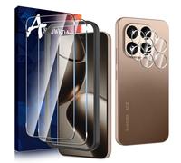Anoowkoa 2+2 Pièces Verre Trempé Xiaomi 15T Pro/Xiaomi 15T Transparent Film Protection Écran avec Caméra Arrière Protecteur sans Bulles avec Kit Installation