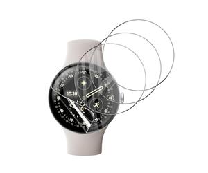 Anoowkoa 4 Pièces Protection Écran Compatible avec Google Pixel Watch 4 45mm TPU SOFT Film Protection Écran Ultra Résistant aux Rayures Protecteur de Téléphone Portable pour Écran Complet