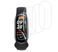 Anoowkoa Film Protecteur Compatible avec Xiaomi Smart Band 10/Smart Band 9 TPU SOFT Film Protection Écran Ultra Résistant aux Rayures Protecteur de Téléphone Portable pour Écran Complet, 4 Pièces