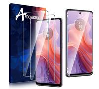 Anoowkoa Verre Trempé Motoroal Moto E14/Moto G24/Moto G04/Moto G24 Power Film Protection Écran Ultra Résistant aux Rayures Protecteur de Téléphone Portable pour Écran Complet, 2 Pièces