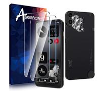 Anoowkoa Verre Trempé Nothing CMF Phone 1 Transparent Film Protection Écran avec Caméra Arrière Protecteur sans Bulles, [2+2 Pièces] Facile à Installer