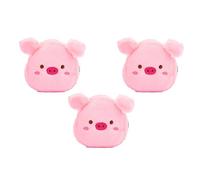 Anopo 3PCS Petit Pochette à Monnaie Mignon Kawaii Animaux Portefeuilles pour Adolescentes Mini Peluche Sac de Maquillage pour Femme avec Fermeture Éclair Cochon
