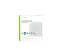 Nedis 5G / 4G / 3G Antenne - Réception de Signal Stable avec 2,5 Long câble LMR200 et Une Seule antenne - 698-5000 MHz - Adaptée à l'extérieur - Blanche