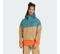 adidas Terrex - Terrex Xploric 2.5 Layer Climaproof Anorak - Veste imperméable - M - preloved teal / cardboard / semi impact orange