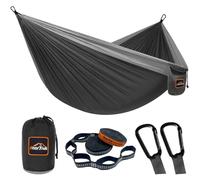 AnorTrek Camping Hammock, hamac de Voyage en Nylon Super léger et Portable avec Deux Sangles d'arbre, pour Le Camping, la randonnée et Le Sac à Dos
