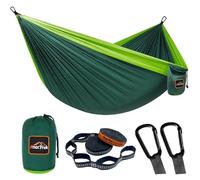 AnorTrek Camping Hammock, hamac de Voyage en Nylon Super léger et Portable avec Deux Sangles d'arbre, pour Le Camping, la randonnée et Le Sac à Dos