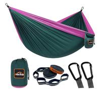 AnorTrek Camping Hammock, hamac de Voyage en Nylon Super léger et Portable avec Deux Sangles d'arbre, pour Le Camping, la randonnée et Le Sac à Dos