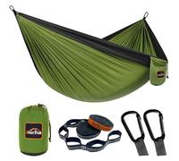 AnorTrek Camping Hammock, hamac de Voyage en Nylon Super léger et Portable avec Deux Sangles d'arbre, pour Le Camping, la randonnée et Le Sac à Dos