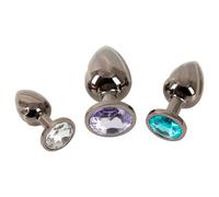 Anos - plug anal métal - coffret de 3 pièces