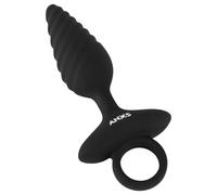 ANOS - plug anal à vibrations nervurées (noir)