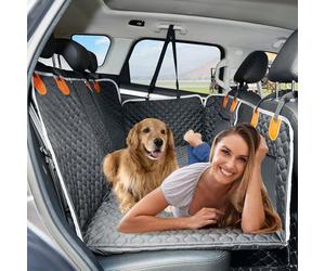 ANOSOSPECIAL Extension de siège arrière, Housse de siège de Voiture pour Chien, hamac de Voyage imperméable pour Animal Domestique, Matelas de Camping Durable, Facile à Nettoyer pour Auto（Noir）