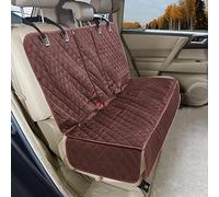 ANOSOSPECIAL Tapis de siège pour Enfant imperméable pour Voiture - avec Ceinture de sécurité - Résistant aux Rayures - pour Voiture, Camion, SUV, Standard - Café