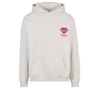 Another Cotton Lab Sweat-shirt 'Late Delivery' bleu / gris chiné / rouge, Taille S