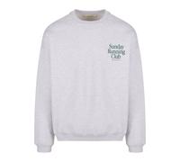 Another Cotton Lab Sweat-shirt 'Sunday Running Club' gris / vert, Taille XXL