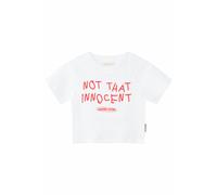 Another Cotton Lab T-shirt 'Not Innocent' rouge / blanc, Taille M