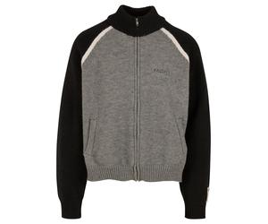 Another Cotton Lab Vestes en maille 'Another' anthracite / noir / blanc, Taille L