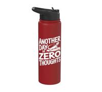 Another Day Of Zero Thoughts Dragon barbu Stainless Steel Insulated Water Bottle