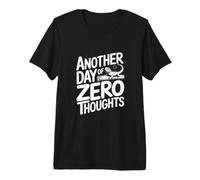 Another Day of Zero Thoughts Lizard Humour T-Shirt Haut de Gamme