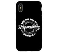 Another Fine Day Ruined by Responsibility Funny Parenthood Coque pour iPhone X/XS